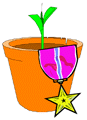 Houseplant and medal